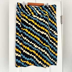 Colorful Geometric Patterned Skirt